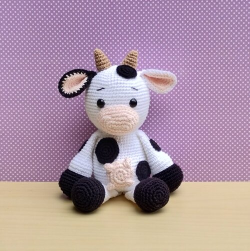 Fazendinha Vaca Milu amigurumi