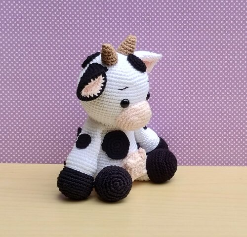 Fazendinha Vaca Milu amigurumi