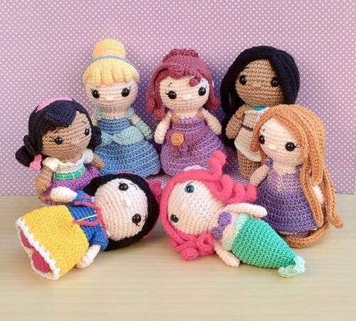 Boneca Branca de Neve Amigurumi