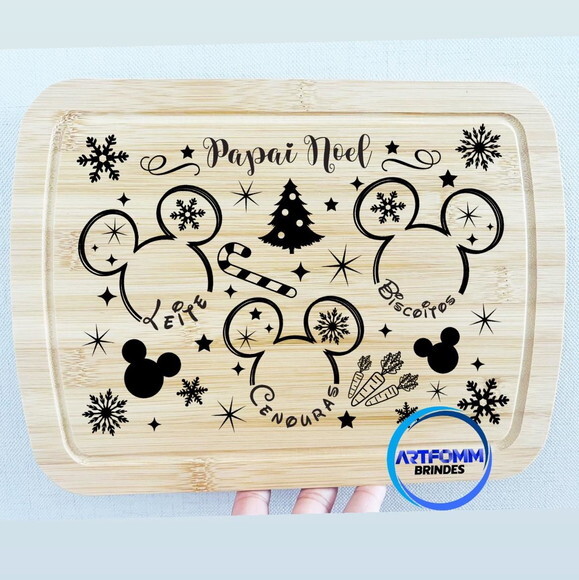 Bandeja Disney Mickey de Snacks para Papai Noel