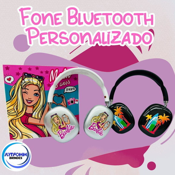 Barbie - Kit com 20 Unidades de Fone Bluetooth Max P9 Air