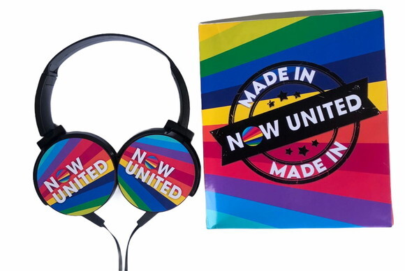 Fone Personalizado Now United com fio e Microfone e cabo P2