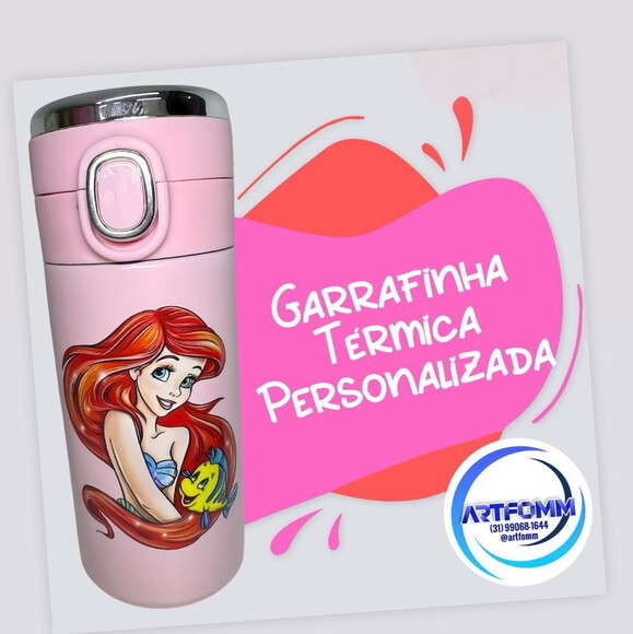 Garrafa Térmica Pequena Sereia - Ariel