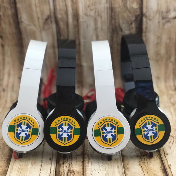 Kit 20 un Copa do Mundo Futebol Fone de Ouvido Personalizado