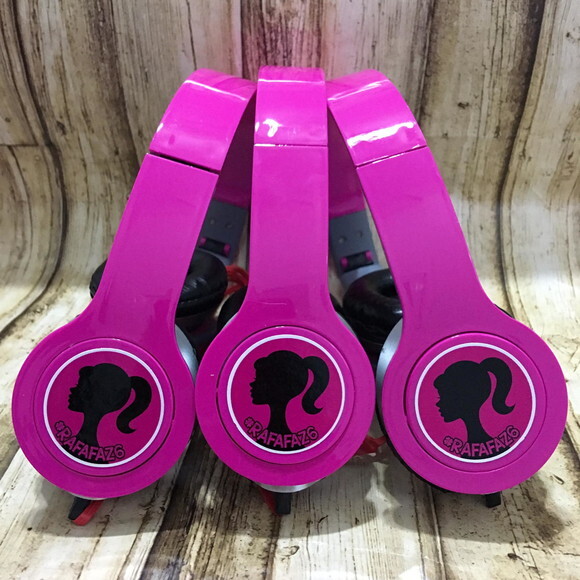 Kit 20 Unidades Barbie Fone Ouvido Personalizado