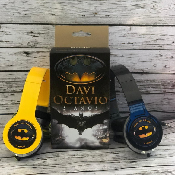 Kit 20 Unidades Batman Fones Personalizados
