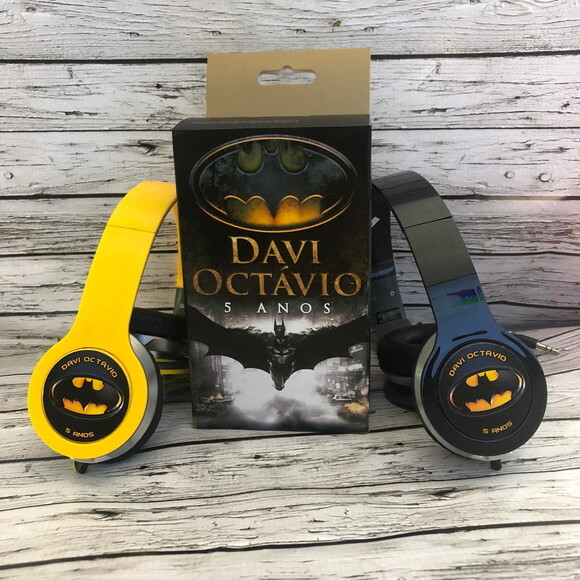 Kit 20 Unidades Batman Fones Personalizados