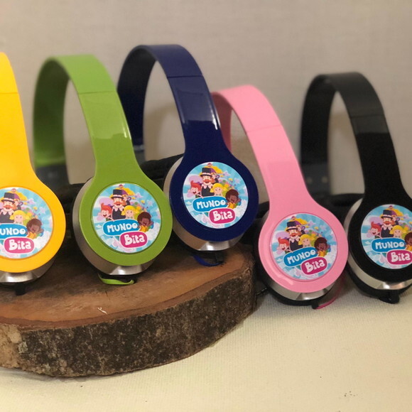 Kit 20 Unidades Bita Fone e Caixinha Personalizados