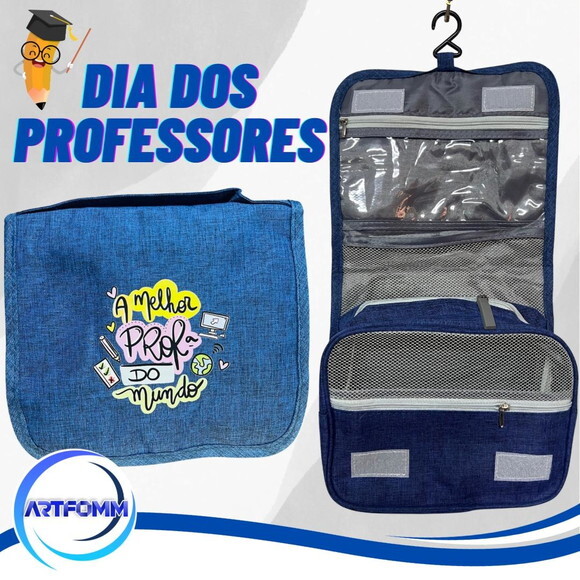 Kit 20 Unidades Dia dos Professores Necessaire Nylon Oxford
