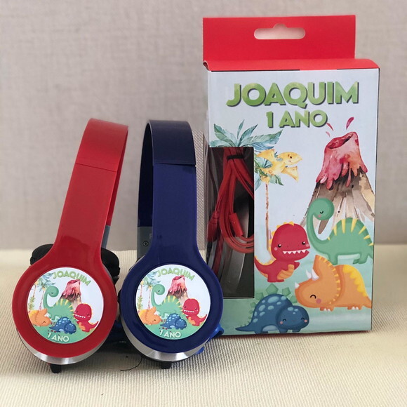 Kit 20 Unidades Dinossauros - Fones Personalizados