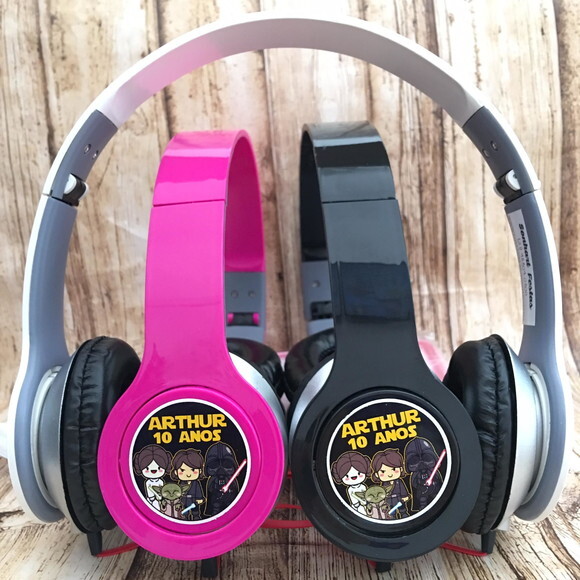 Kit 20 Unidades Fone de Ouvido Star Wars