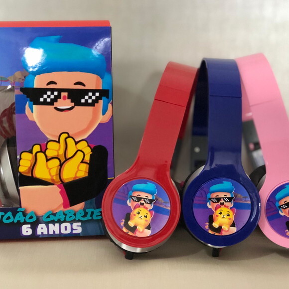 Kit 20 Unidades Fones com Caixinha Personalizados Pk Xd