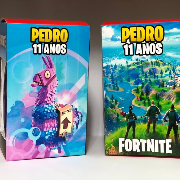 Kit 20 Unidades Fortnite Fones e Caixinhas Personalizados