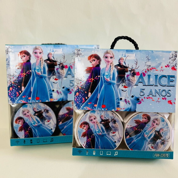 Kit 20 Unidades Frozen Fone sem Fio Personalizado