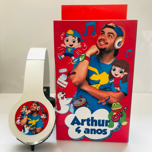 Kit 20 Unidades Luccas Neto Fones Caixinha Personalizados