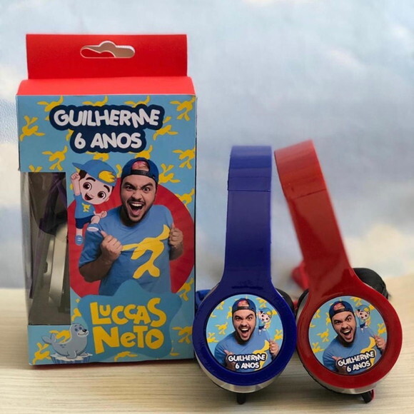 Kit 20 Unidades Luccas Neto Fones Personalizados