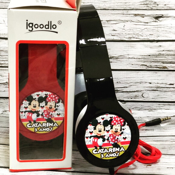 Kit 20 Unidades Mickey e Minnie Fones Personalizados