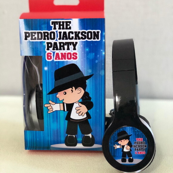Kit 20 Unidades Michael Jackson Fone Personalizado