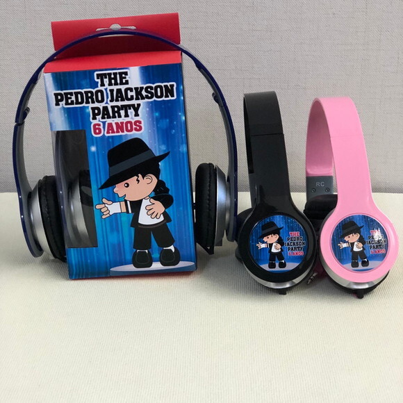 Kit 20 Unidades Michael Jackson Fone Personalizado