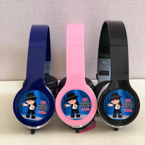 Kit 20 Unidades Michael Jackson Fone Personalizado