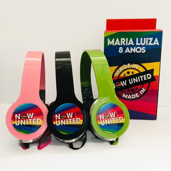 Kit 20 Unidades Now United Fones e Caixinhas Personalizados