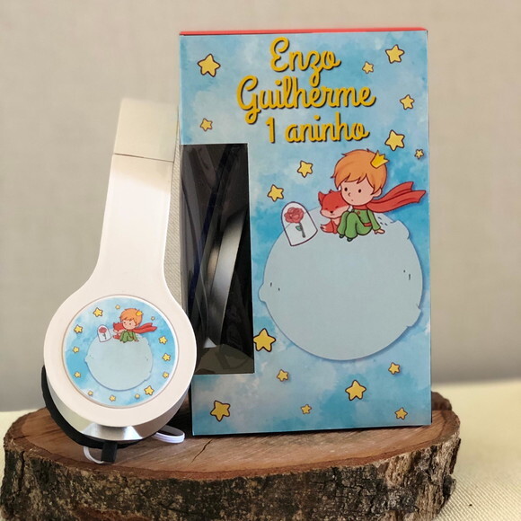 Kit 20 Unidades Pequeno Príncipe Fone Personalizado