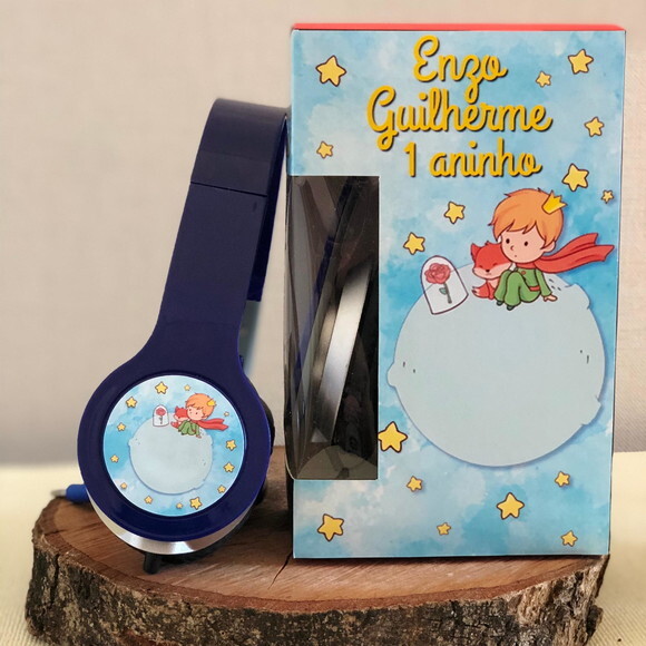 Kit 20 Unidades Pequeno Príncipe Fone Personalizado