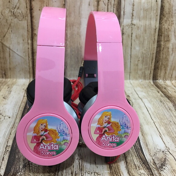 Kit 20 Unidades Princesa Aurora Fone Personalizado