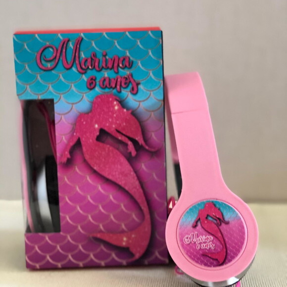 Kit 20 Unidades Sereia Fones Personalizados