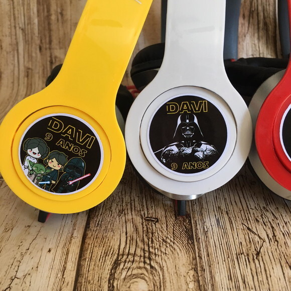 Kit 20 Unidades Star Wars Fone de Ouvido