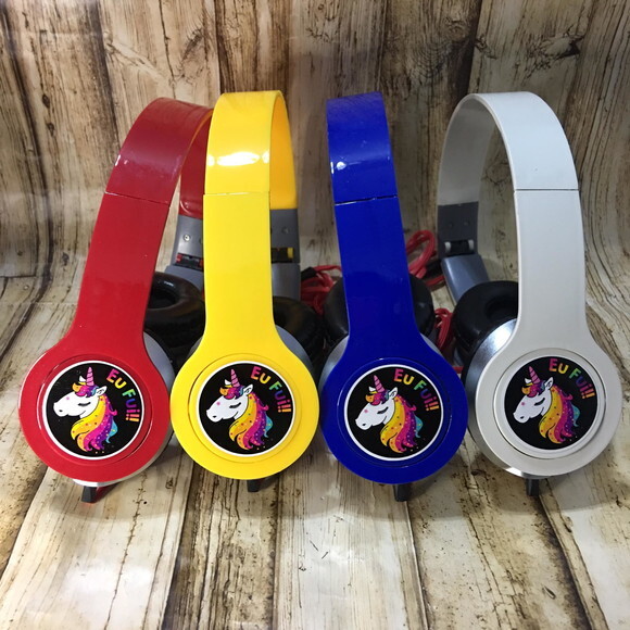 Kit 20 Unidades Unicórnio - Fone de Ouvido Personalizado
