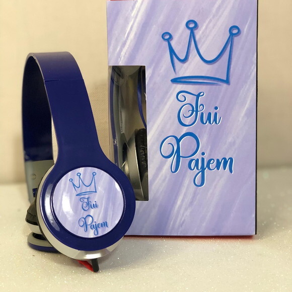 Kit 20und Casamento, Daminhas Fones Personalizados e Caixa