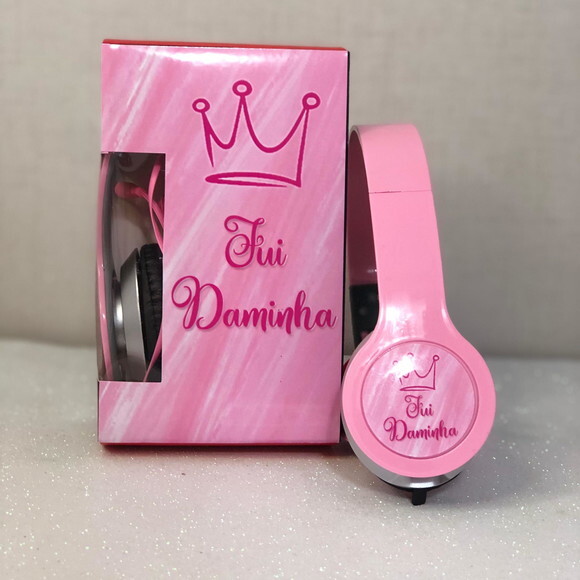 Kit 20und Casamento, Daminhas Fones Personalizados e Caixa