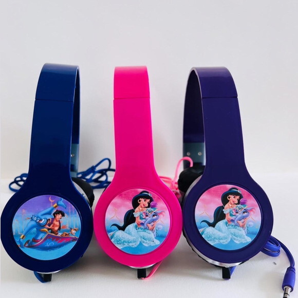 Kit 20unid Jasmine e Aladdin Fones e Caixinha Personalizados