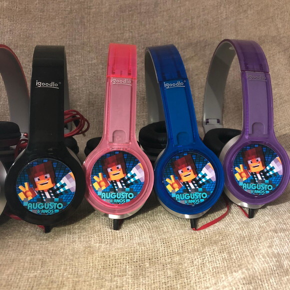 Kit 20uni Fones com Caixinha Personalizados Authentic Games