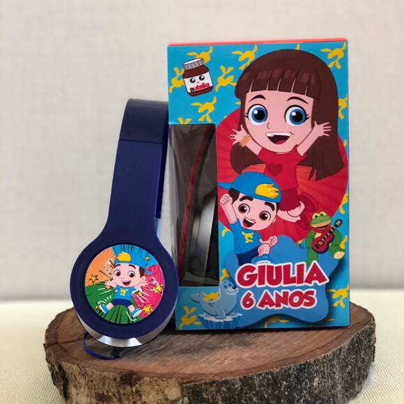 Kit 20unid Luccas Neto Gi Aventureira Vermelha Fone Persona