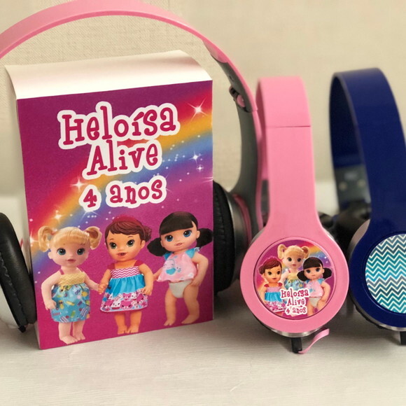 Kit 20unidades Baby Alive Fones Personalizados
