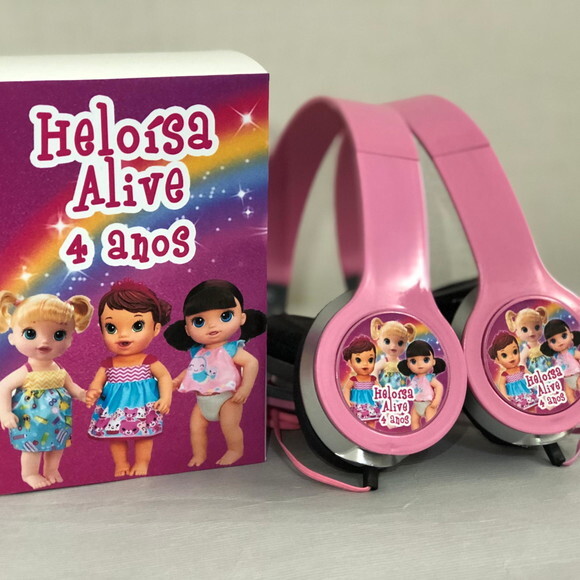 Kit 20unidades Baby Alive Fones Personalizados
