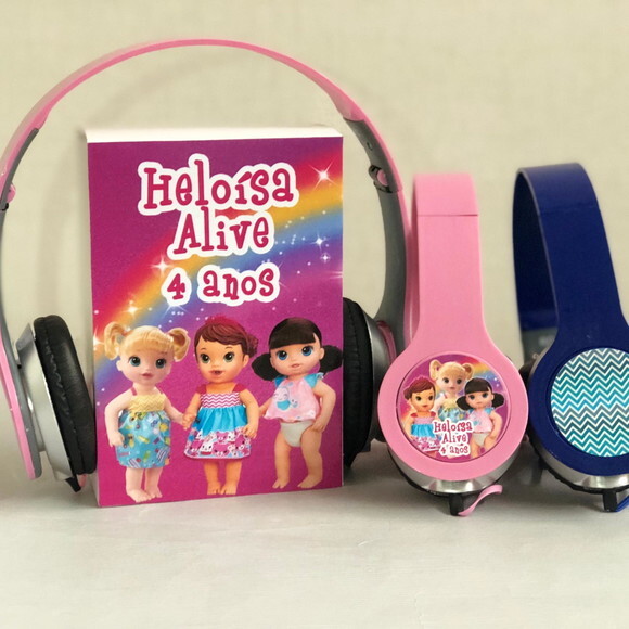 Kit 20unidades Baby Alive Fones Personalizados
