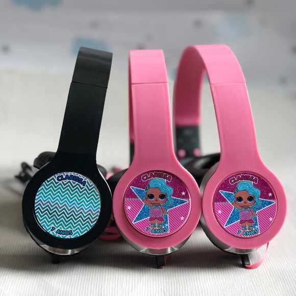Kit 20unidades Lol Surprise Sereia Fone Ouvido Personalizado