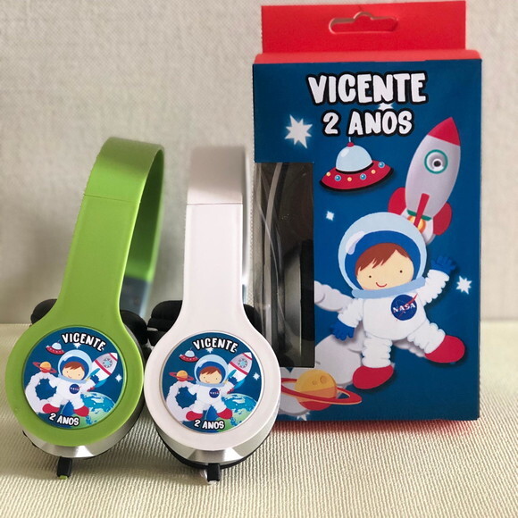 Kit com 20 Unidades Astronauta Fones Personalizados