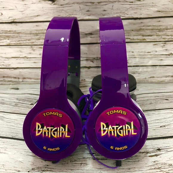 Kit com 20 Unidades Batgirl Fone de Ouvido Personalizado