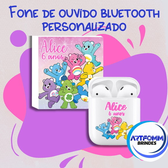 Kit com 20 Unidades de Fone Bluetooth Ursinhos Carinhosos