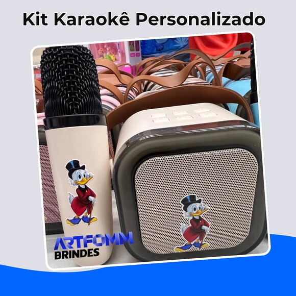 Kit com 20 Unidades de Karaoke Personalizado Tio Patinhas