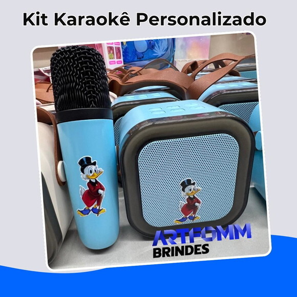 Kit com 20 Unidades de Karaoke Personalizado Tio Patinhas