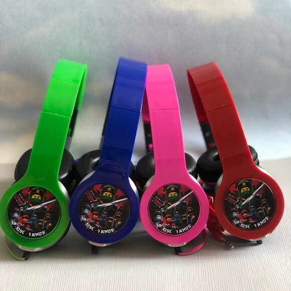Kit com 20 Unidades Fones Personalizados Ninjago