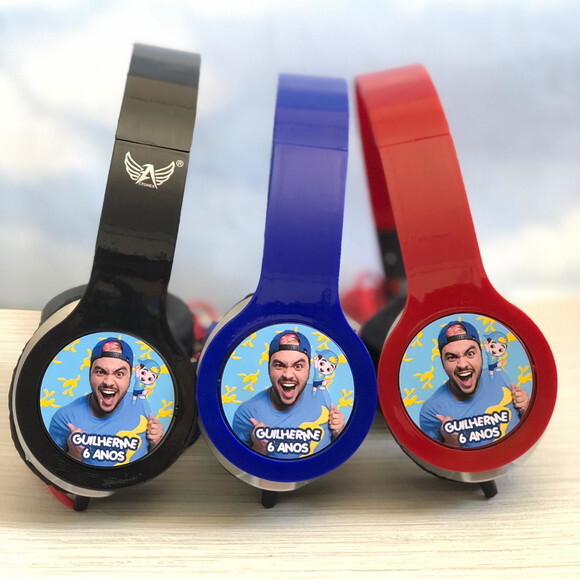 Kit com 20 Unidades Luccas Neto Fone Personalizado