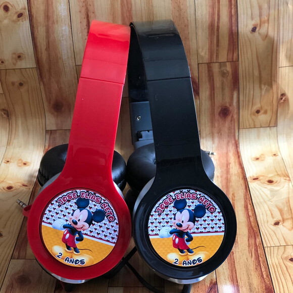 Kit com 20 Unidades Mickey e Minnie Fones Personalizados