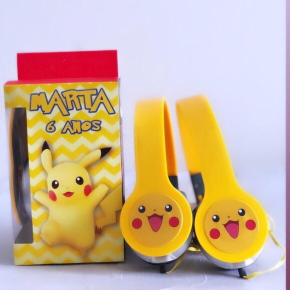 Kit com 20 Unidades Pikachu Pokemon Fone Personalizado