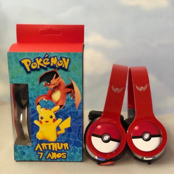 Kit com 20 Unidades Pokemon Fones Personalizados